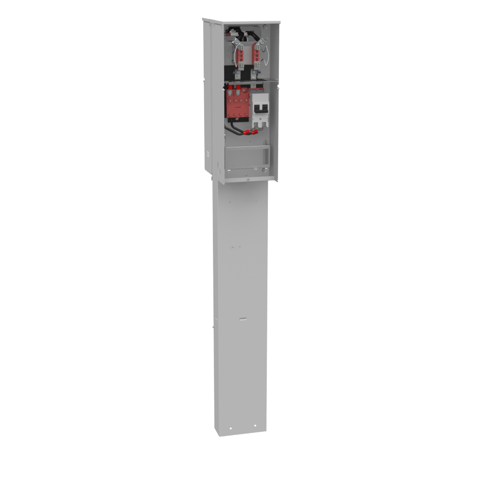 A rendering of a Milbank U5137 pedestal, a popular Versa-Ped Series product.